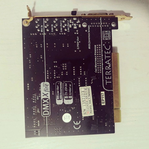 Terratec Promedia DMX Xfire 1024 sound card used