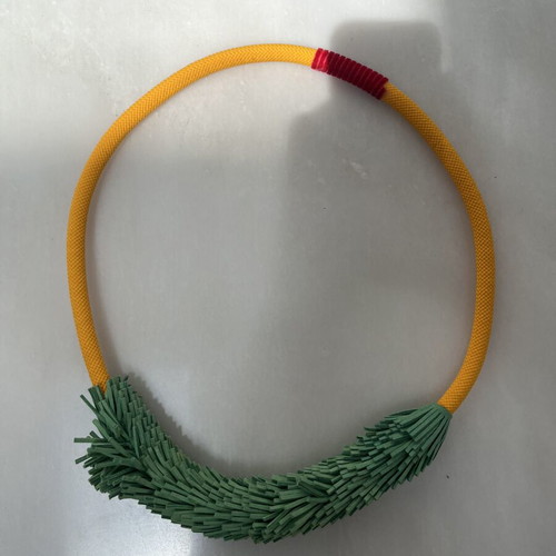 Mixed material necklace by Greek Designer