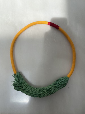 Mixed material necklace by Greek Designer