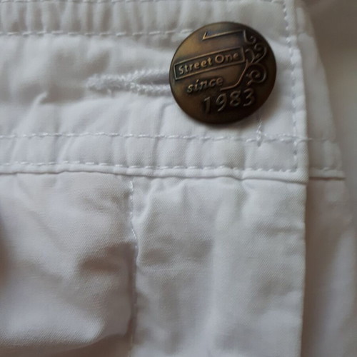 Street One cotton pants white, like new, size M