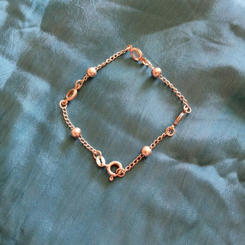 Silver hand chain like new with silver beads and crystals