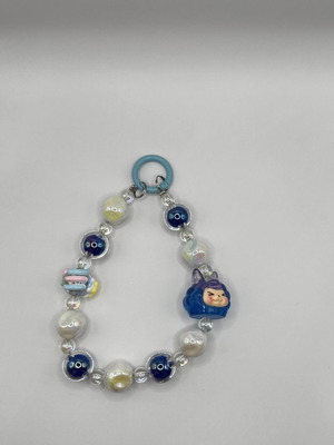 Handmade key chain Blue Moonlight Buddy new