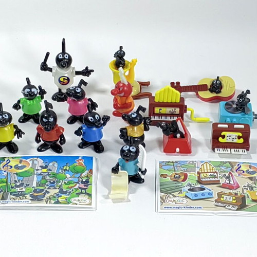 Kinder Surprise Set Funny Music Notes and Instruments like new