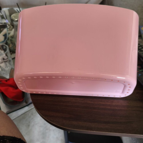 Hanging bathroom basket new, pink, good capacity
