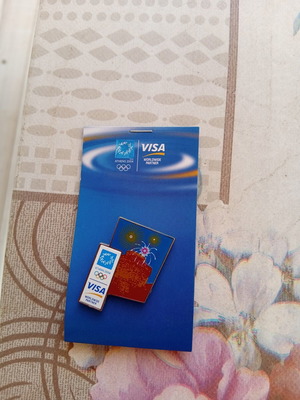 Olympic Pin Visa 2004 White Tower Thessaloniki like new