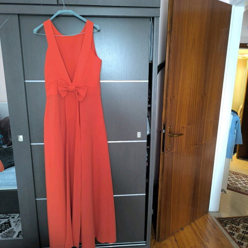 Maxi coral dress like new, size medium