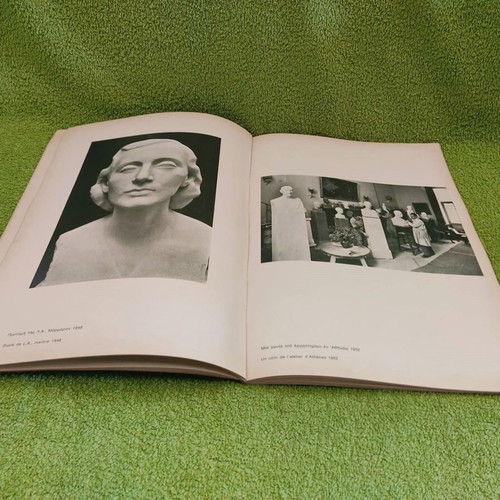 Vasos Falireas Sculptor Engraver Art Album used with signed dedication