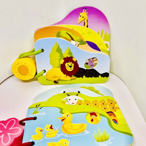 Preschool Educational Jumbo Books Animals 12x12cm new