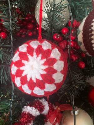 Χριστουγεννιάτικες πλεκτές μπάλες σετ 4 κατόπιν παραγγελίας