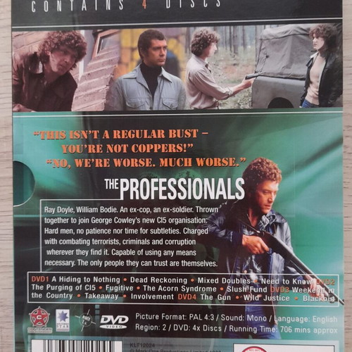 The Professionals DVD used, 4 seasons set without Greek subtitles
