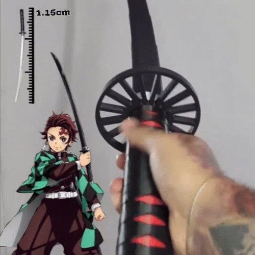 Demon Slayer Tanjiro Katana 115cm new, 3D printed PLA+