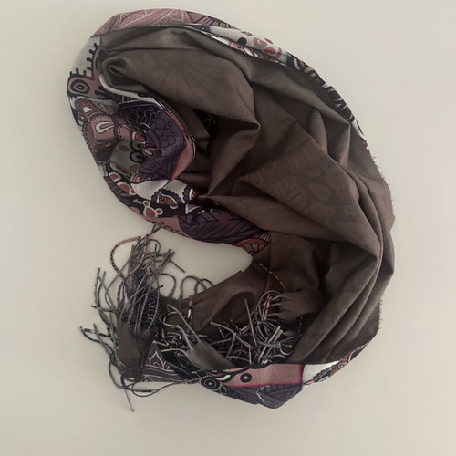 Double-Sided Scarf 72x200 cm new with mandala designs