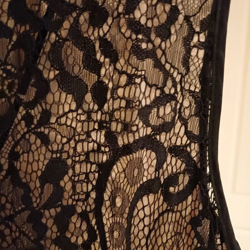 Lynne maxi evening dress black like new with lace