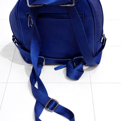 Backpack blue metallic like new