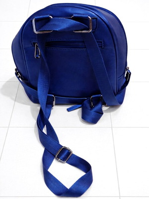 Backpack blue metallic like new