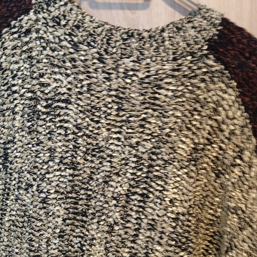 Sleeved spring cape, Italian, chenille yarn, one size