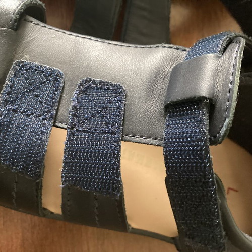 Walkmates M&S boys' sandals used, size 29, black with blue velcro