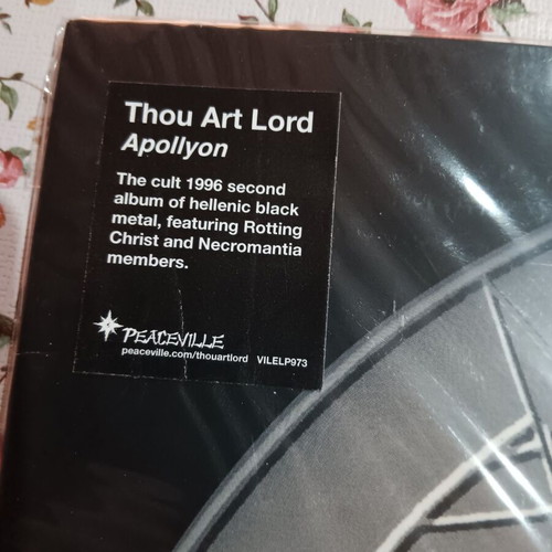 Thou Art Lord Apollyon vinyl new, metal reissue from Peaceville Records