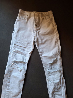 Bershka women's skinny high waist jeans like new, white