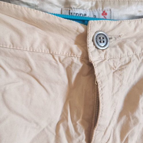 Lynne beige cotton pants, size M
