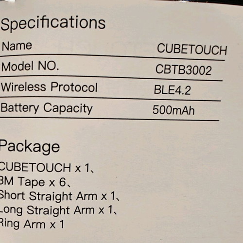 Cubetouch Smart Click Bot new, rechargeable type c