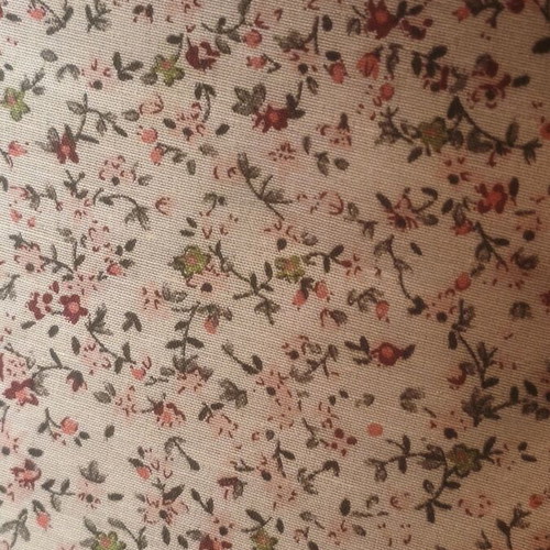 Handbag printed with bow like new, beige and red