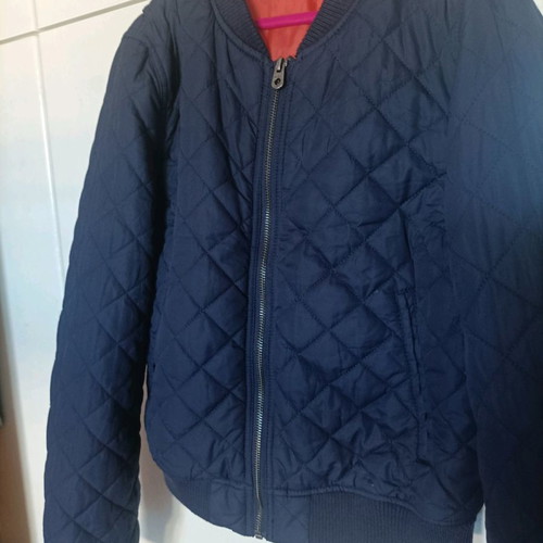 H&M bomber jacket quilted blue size S
