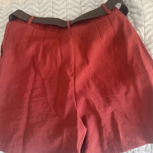 Zara bermuda shorts, red