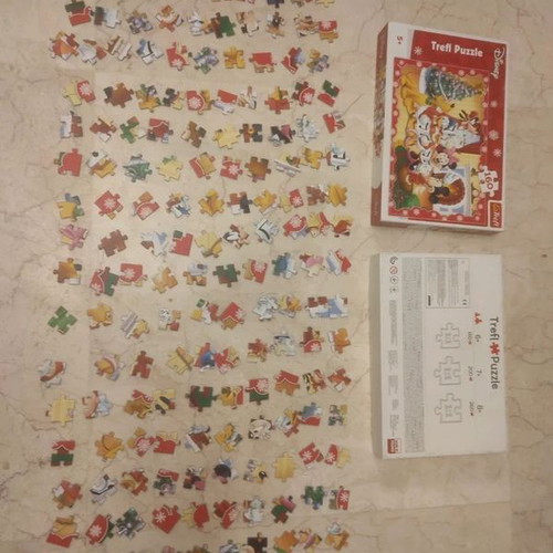 Disney Christmas Kids Puzzle 160 Pieces Trefl like new