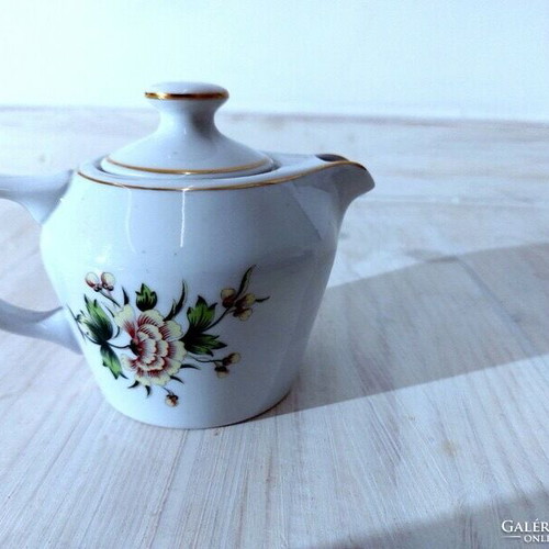 Porcelain spout Hollóházi like new, rare, gold rim