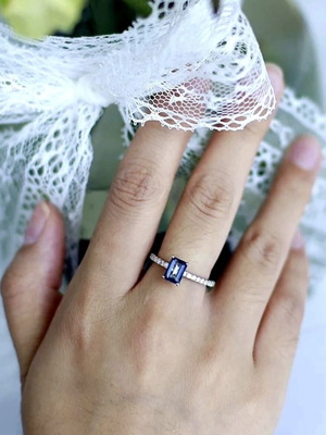 Silver ring with mystic quartz 925, handmade, size 19