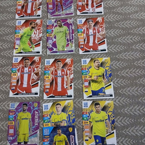 Panini Super League Greece 2024 cards used