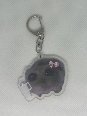 Mouse keychain new with one plastic cover removed