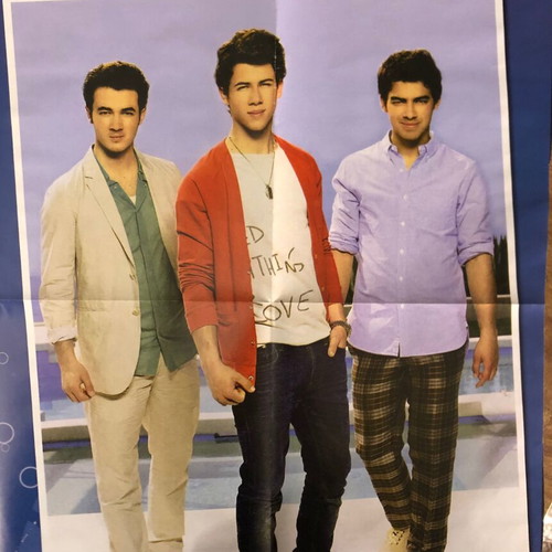 Jonas Brothers poster new from it’s me Katerina magazine