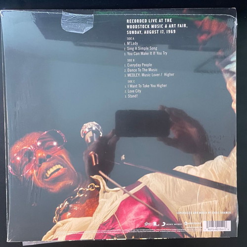 Sly & The Family Stone Woodstock Sunday August 17, 1969 vinyl like new
