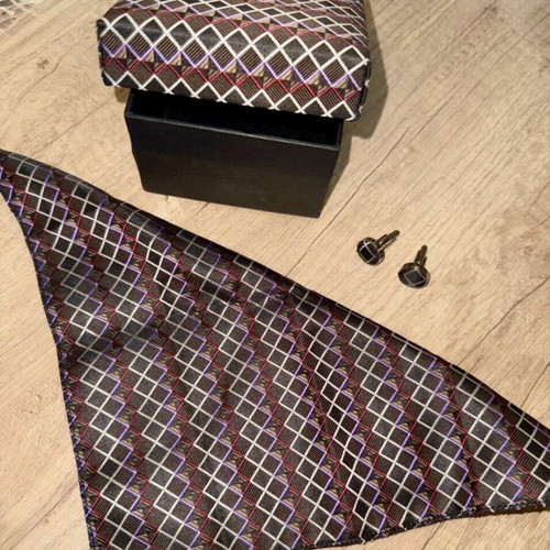 Cufflinks new, black
