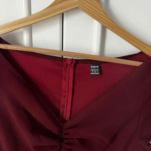 Shein Women's Festive Burgundy Medium Dress New