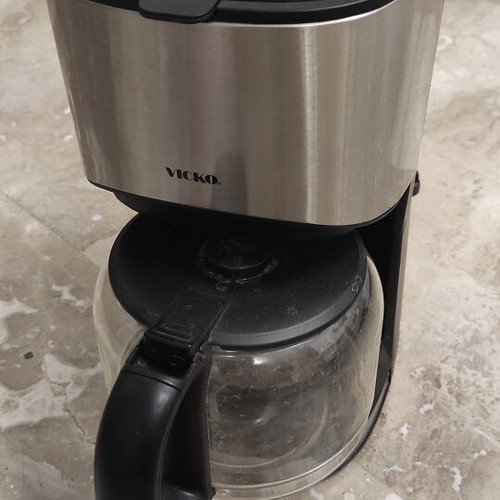 Vicko Filter Coffee Maker like new, stainless steel design