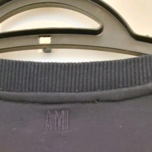 Ami Navy Cotton Ami de Coeur sweatshirt like new, size Large