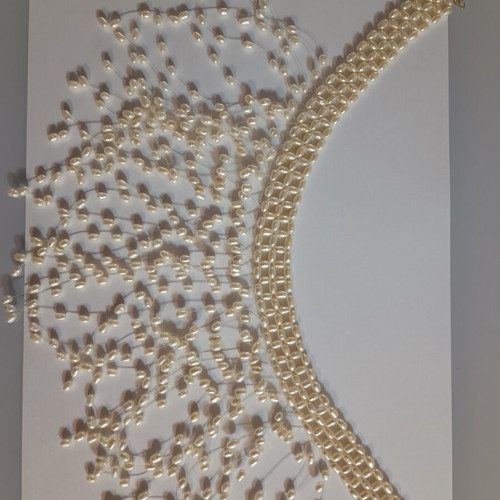 Necklace Vrochi with Freshwater Pearls, 35cm Length, 14K Clasp like new