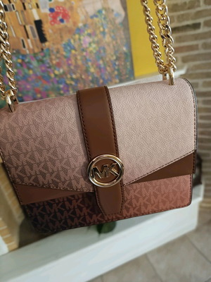 Michael Kors Greenwich τσάντα ώμου καινούργια μπεζ καφέ