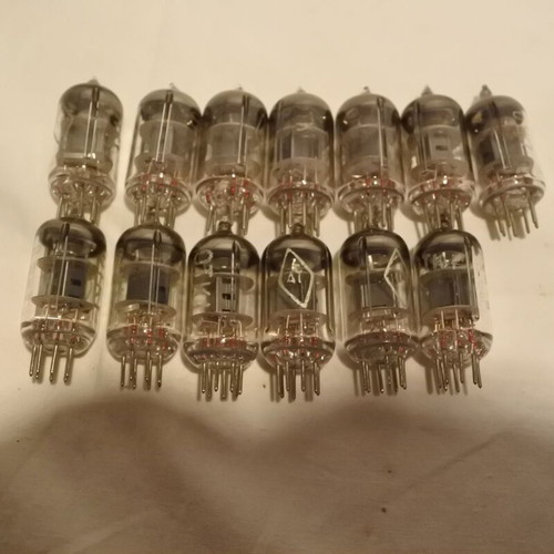 6J1P-EV 7-Pin Vacuum Tubes used, pack of 13
