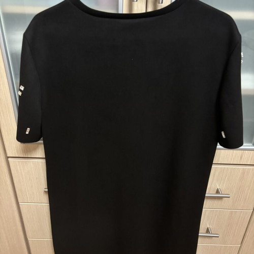 Black dress with silver studs size L from Zara like new