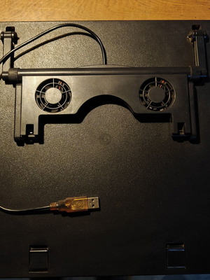 Hama Laptop Stand used with 2 USB Fans