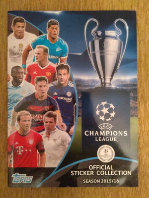 Σετ αυτοκόλλητων Topps UEFA Champions League 2015-2016 καινούργιο με άλμπουμ