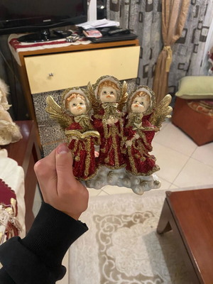 Glass decorative Christmas angels like new