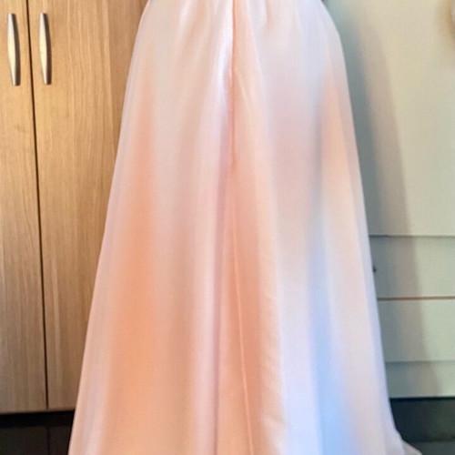 Ethereal salmon pale asymmetrical party skirt like new, size XXS