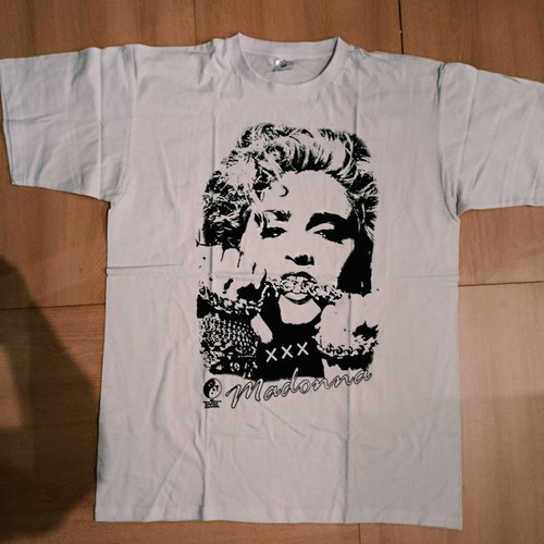 Madonna fashion t-shirt XL new, 100% cotton, white