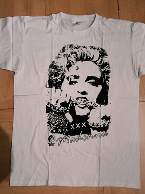 Madonna fashion t-shirt XL new, 100% cotton, white