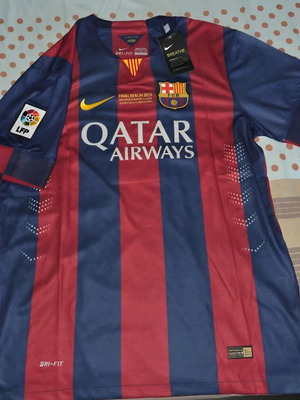 Φανέλα FC Barcelona Xavi #6 2014/15 Nike Final Berlin 2015 XL